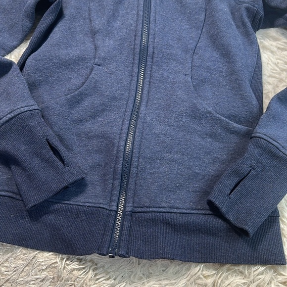 Lululemon Scuba Hoodie *Classic Cotton Fleece Heathered Deep Navy / Deep Navy - Picture 2 of 7
